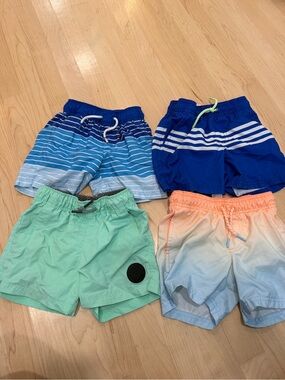 Cat & Jack Boys Swim Trunks - Blue, Aqua, Coral, Navy